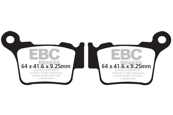 EBC - EBC MXS Formula MX Race Pad Set With Pins (MXS368)