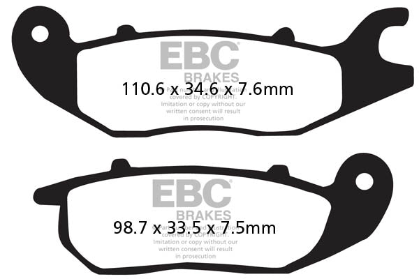 EBC - EBC Double-H Sintered Sportbike Pad Set (FA375HH)