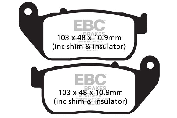 EBC - EBC Double-H Sintered Sportbike Pad Set (FA381HH)