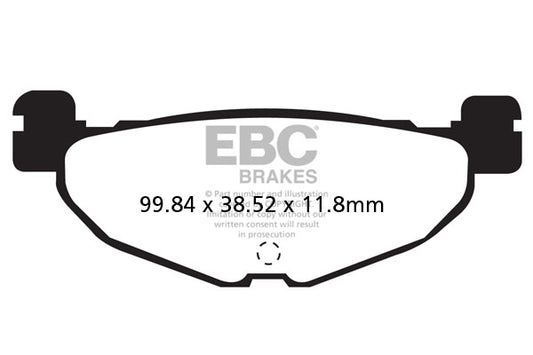 EBC - EBC Double-H Sintered Scooter Pad Set (SFA408HH)