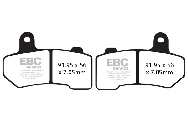 EBC - EBC Double-H Sintered Sportbike Pad Set (FA409HH)