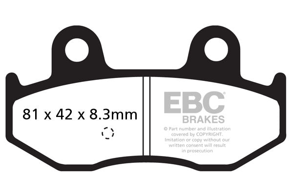 EBC - EBC Double-H Sintered Scooter Pad Set (SFA411HH)