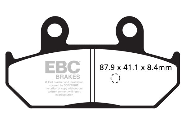 EBC - EBC Double-H Sintered Scooter Pad Set (SFA412HH)