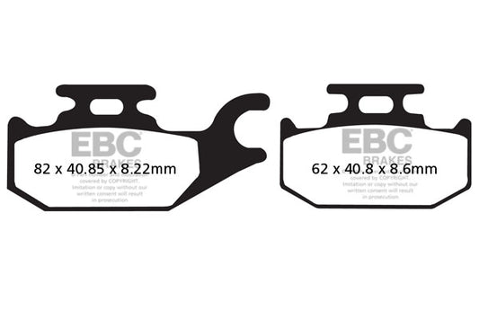 EBC - EBC Double-H Sintered Scooter Pad Set (SFA413HH)