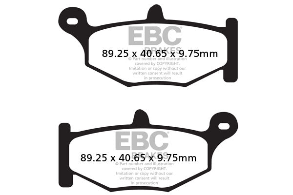 EBC - EBC Double-H Sintered Sportbike Pad Set (FA419HH)