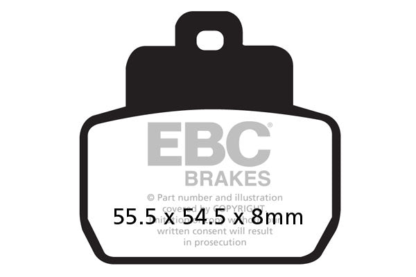 EBC - EBC Double-H Sintered Scooter Pad Set (SFA425HH)