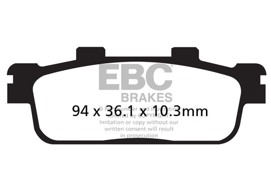 EBC - EBC Double-H Sintered Scooter Pad Set (SFA427HH)