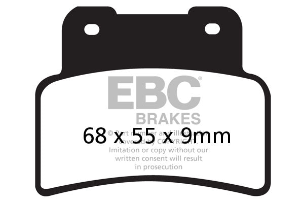 EBC - EBC Double-H Sintered Scooter Pad Set (SFA432HH)