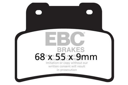 EBC - EBC Double-H Sintered Sportbike Pad Set (FA432HH)