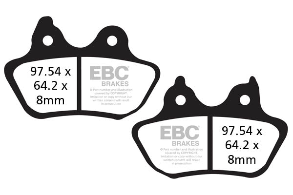 EBC - EBC Double-H Sintered Sportbike Pad Set (FA434HH)