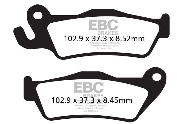 EBC - EBC Double-H Sintered Sportbike Pad Set (FA438HH)