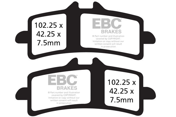 EBC - EBC Double-H Sintered Sportbike Pad Set (FA447HH)