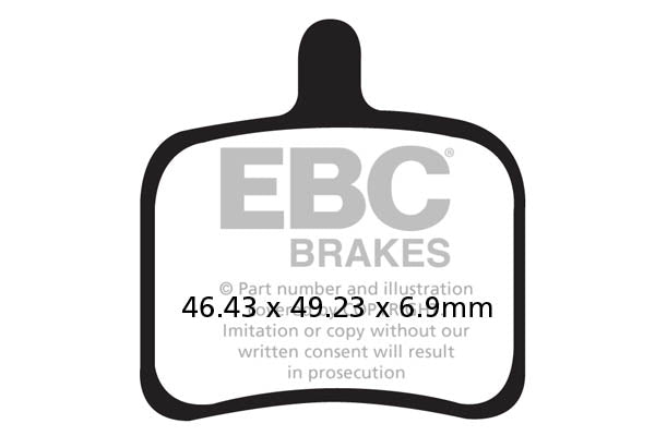 EBC - EBC Double-H Sintered Sportbike Pad Set (FA460HH)