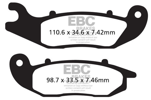 EBC - EBC MXS Formula MX Race Pad Set (MXS465)