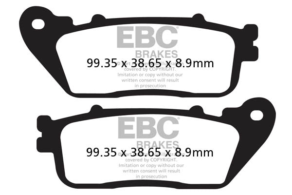 EBC - EBC Double-H Sintered Sportbike Pad Set (FA488HH)