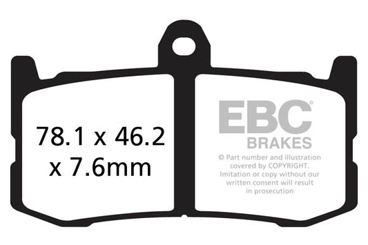 EBC - EBC Double-H Sintered Sportbike Pad Set (FA491HH)