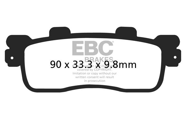 EBC - EBC Double-H Sintered Scooter Pad Set (SFA498HH)