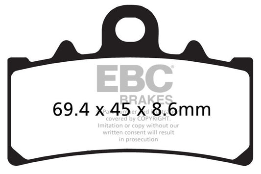 EBC - EBC Double-H Sintered Sportbike Pad Set (FA606HH)