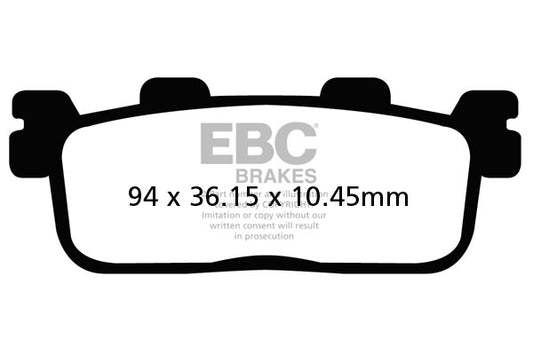 EBC - EBC Double-H Sintered Scooter Pad Set (SFA607HH)