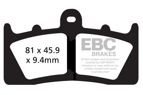 EBC - EBC Double-H Sintered Sportbike Pad Set (FA613HH)