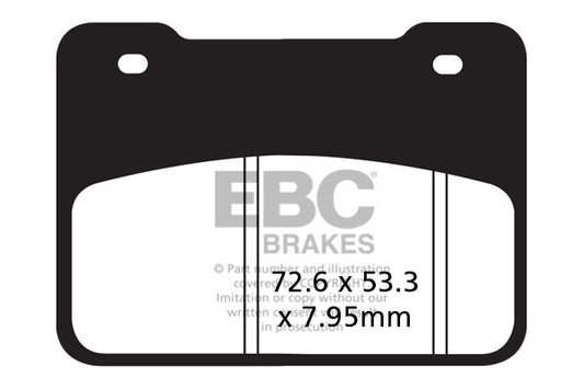 EBC - EBC Double-H Sintered Scooter Pad Set (SFA627HH)