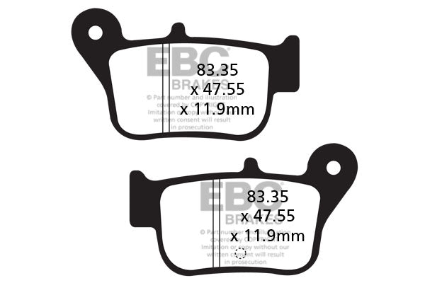 EBC - EBC Double-H Sintered Scooter Pad Set (SFA628HH)