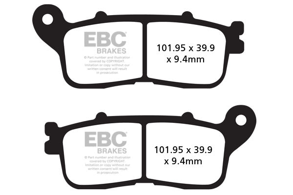 EBC - EBC Double-H Sintered Sportbike Pad Set (FA636HH)