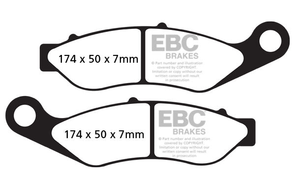 EBC - EBC Double-H Sintered Sportbike Pad Set (FA638HH)