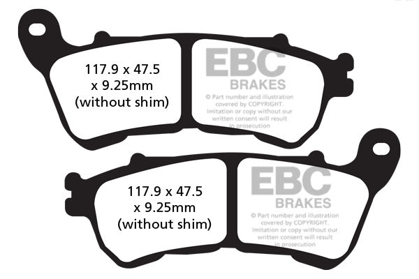 EBC - EBC Double-H Sintered Sportbike Pad Set (FA640HH)