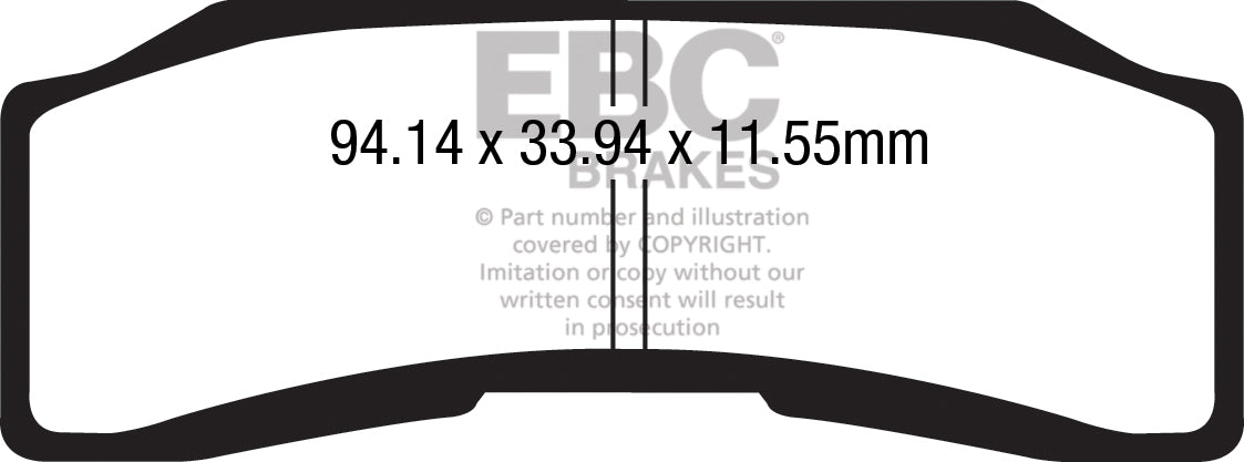 EBC - Race Use Only - Sintered GPFAX Compound Race Pad (GPFAX646HH)