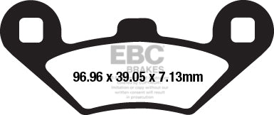 EBC - EBC Double-H Sintered Scooter Pad Set (SFA650HH)