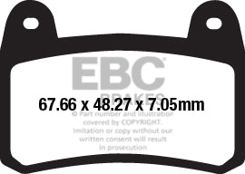 EBC - EBC Double-H Sintered Sportbike Pad Set (FA658HH)