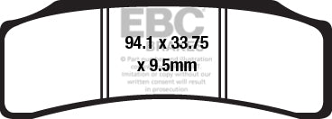 EBC - Race Use Only - Sintered GPFAX Compound Race Pad (GPFAX673HH)