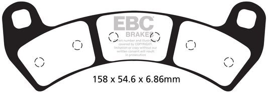 EBC - EBC MXS Formula MX Race Pad Set (MXS680)