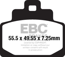 EBC - EBC Double-H Sintered Scooter Pad Set (SFA681HH)