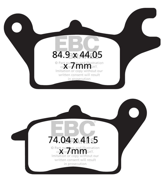 EBC - EBC Double-H Sintered Sportbike Pad Set (FA691HH)