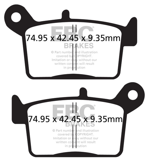 EBC - EBC Double-H Sintered Sportbike Pad Set (FA697HH)