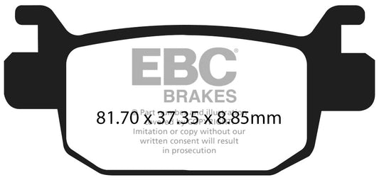 EBC - EBC Double-H Sintered Sportbike Pad Set (FA698HH)