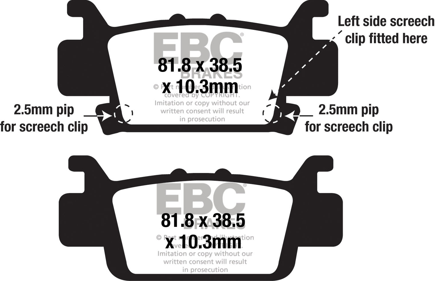 EBC - EBC MXS Formula MX Race Pad Set (MXS703)