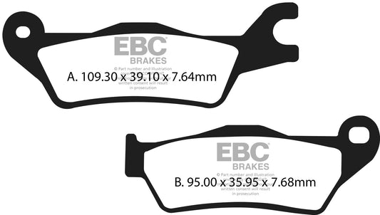 EBC - EBC Double-H Sintered Sportbike Pad Set (FA715HH)