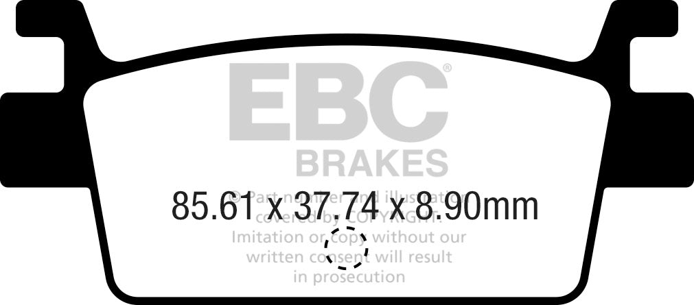 EBC - EBC Double-H Sintered Scooter Pad Set (SFA719HH)