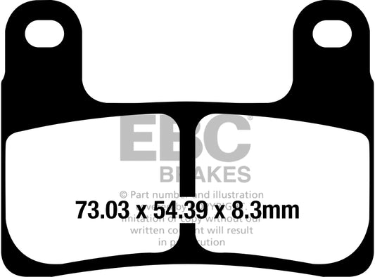 EBC - EBC Double-H Sintered Sportbike Pad Set (FA724HH)