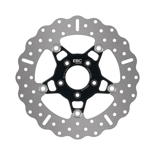 EBC - EBC Black Chrome Centred Stainless Floating Disc For HD (FSD012CBLK)