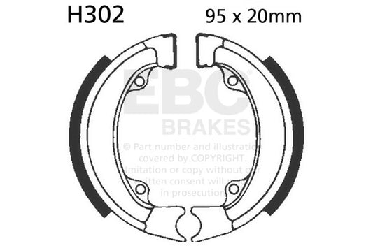 EBC - EBC Brake Shoe Set (H302)