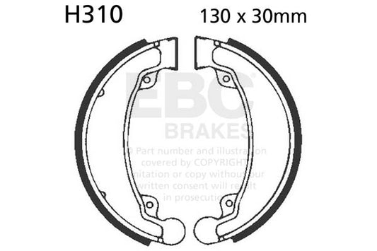 EBC - EBC Brake Shoe Set (H310)