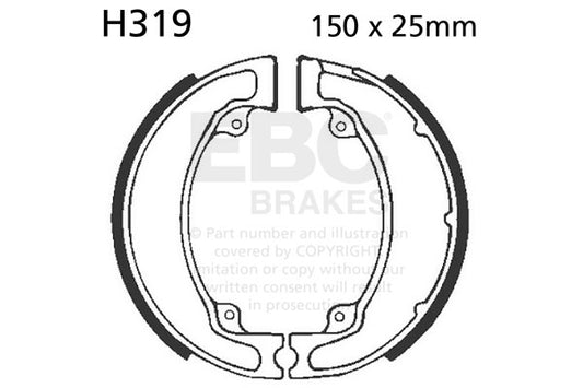 EBC - EBC Brake Shoe Set (H319)