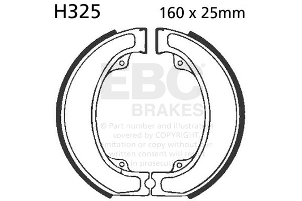 EBC - EBC Brake Shoe Set (H325)