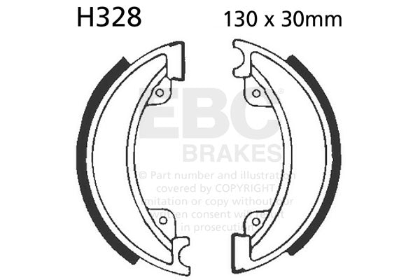 EBC - EBC Brake Shoe Set (H328)