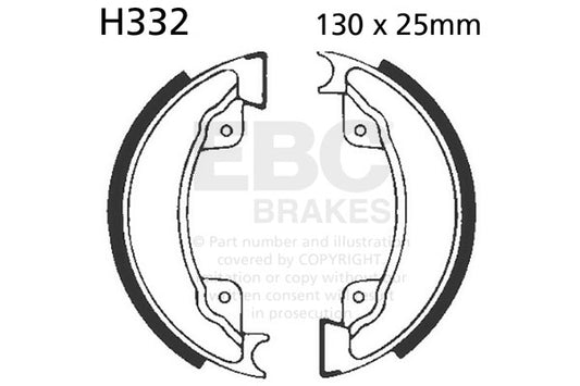 EBC - EBC Brake Shoe Set (H332)