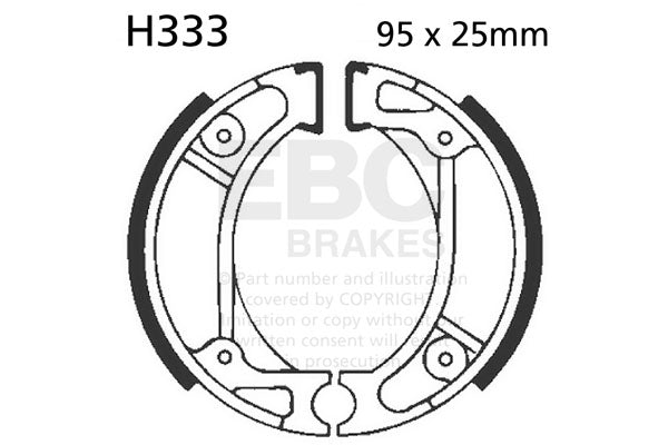 EBC - EBC Brake Shoe Set (H333)